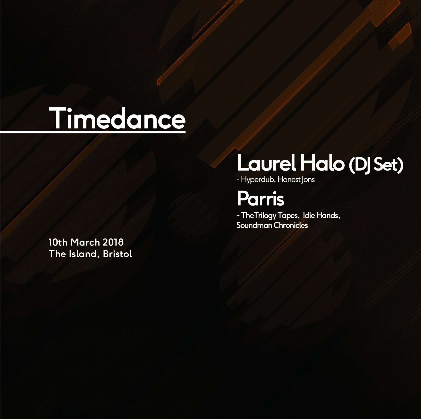 Timedance - Laurel Halo , Parris at The Island
