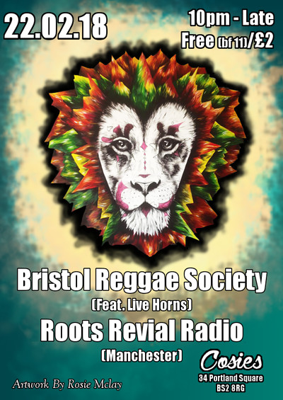 Reggae Society Feb Session at Cosies