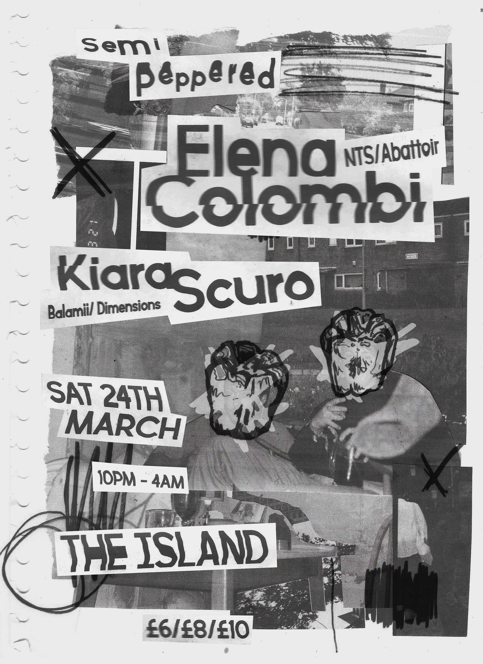 Semi Peppered w/ Elena Colombi & Kiara Scuro at The Island