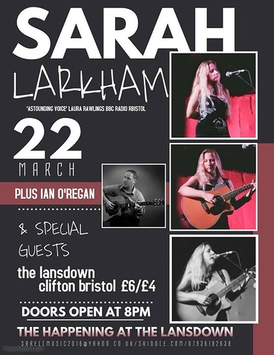 The Happening presents Sarah Larkham/Ian O'Regan at The Lansdown