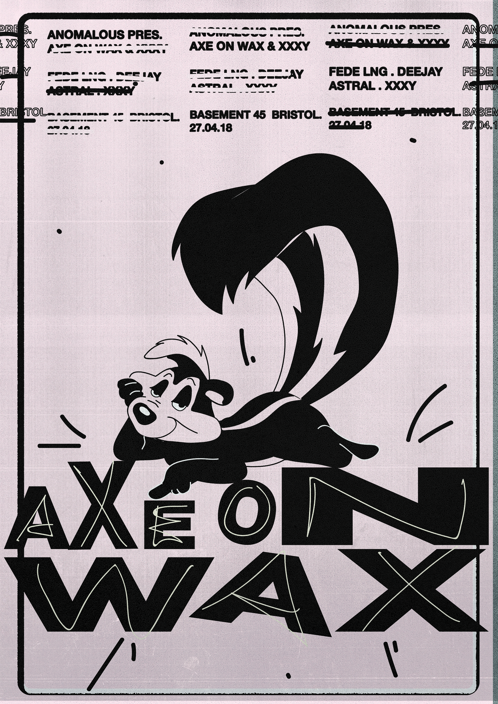 Anomalous Presents: Axe on Wax & XXXY at Basement 45