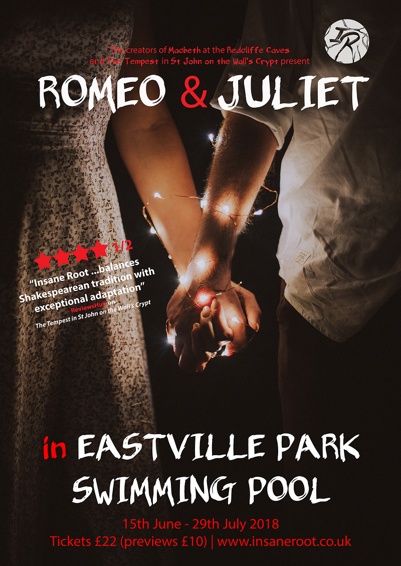 Romeo & Juliet in Eastville Park Swimming Pool at Eastville Park Swimming Pool