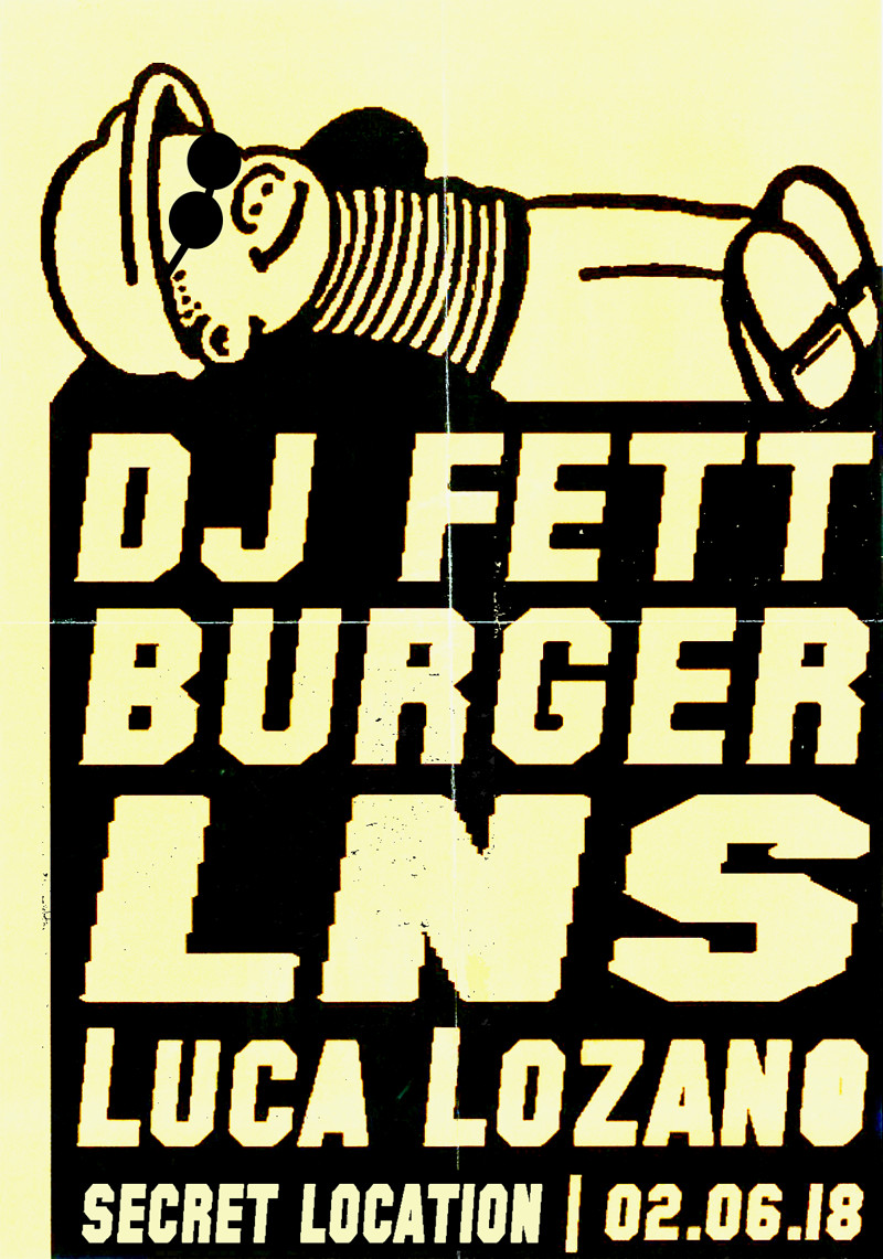 Musu x Colours: DJ Fett Burger, Luca Lozano & LNS at Secret BS4 Warehouse Venue