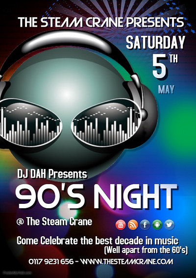 90's Night & BBQ at The Steam Crane