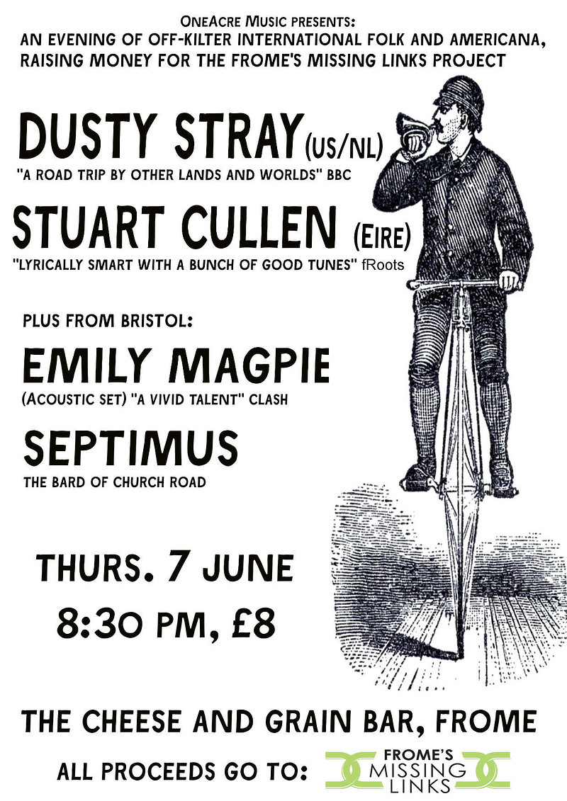Dusty Stray/Stuart Cullen/Emily Magpie. at The Cheese & Grain Bar, Frome