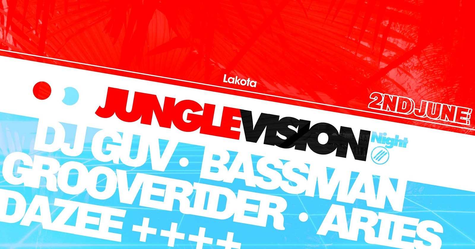 Jungle Vision Night/ DJ Guv, Grooverider, Aries, B at Lakota