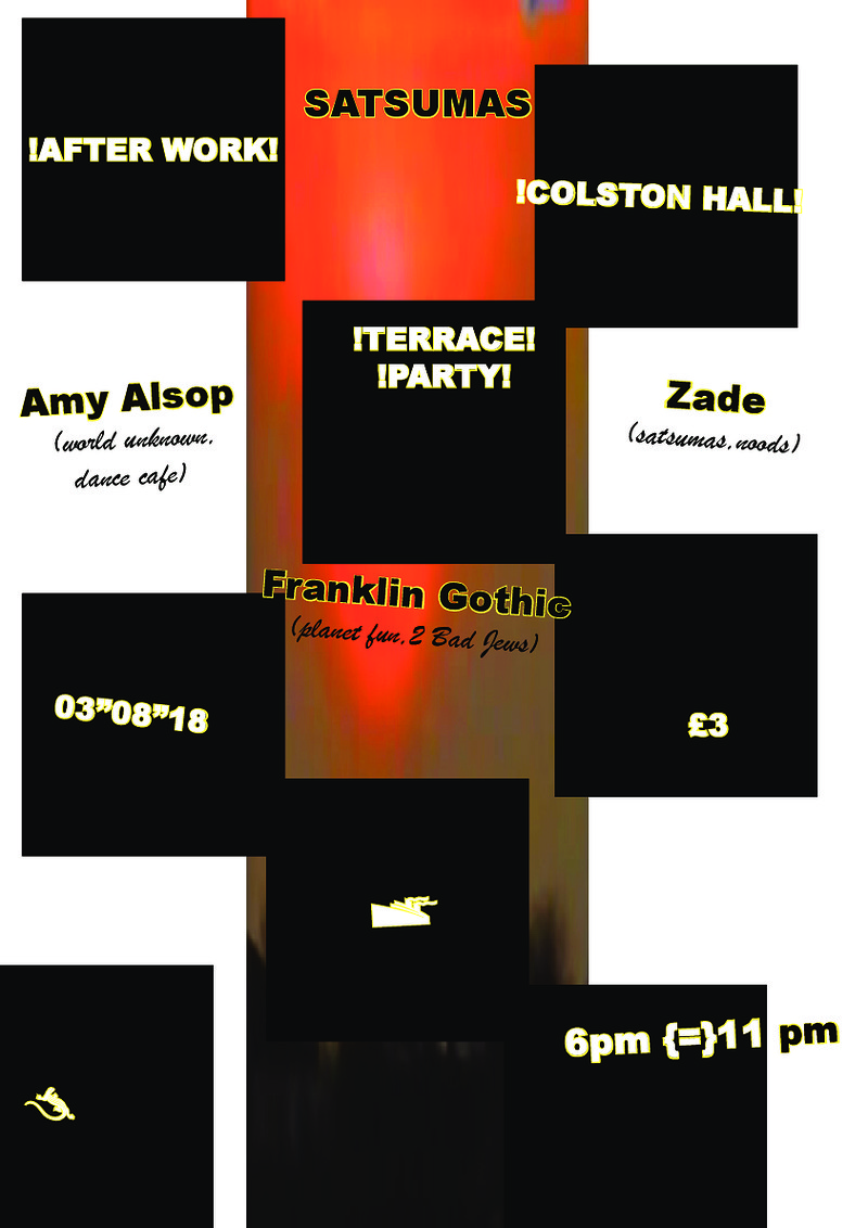 Satsumas Terrace Party w/ Amy Alsop at Colston Hall