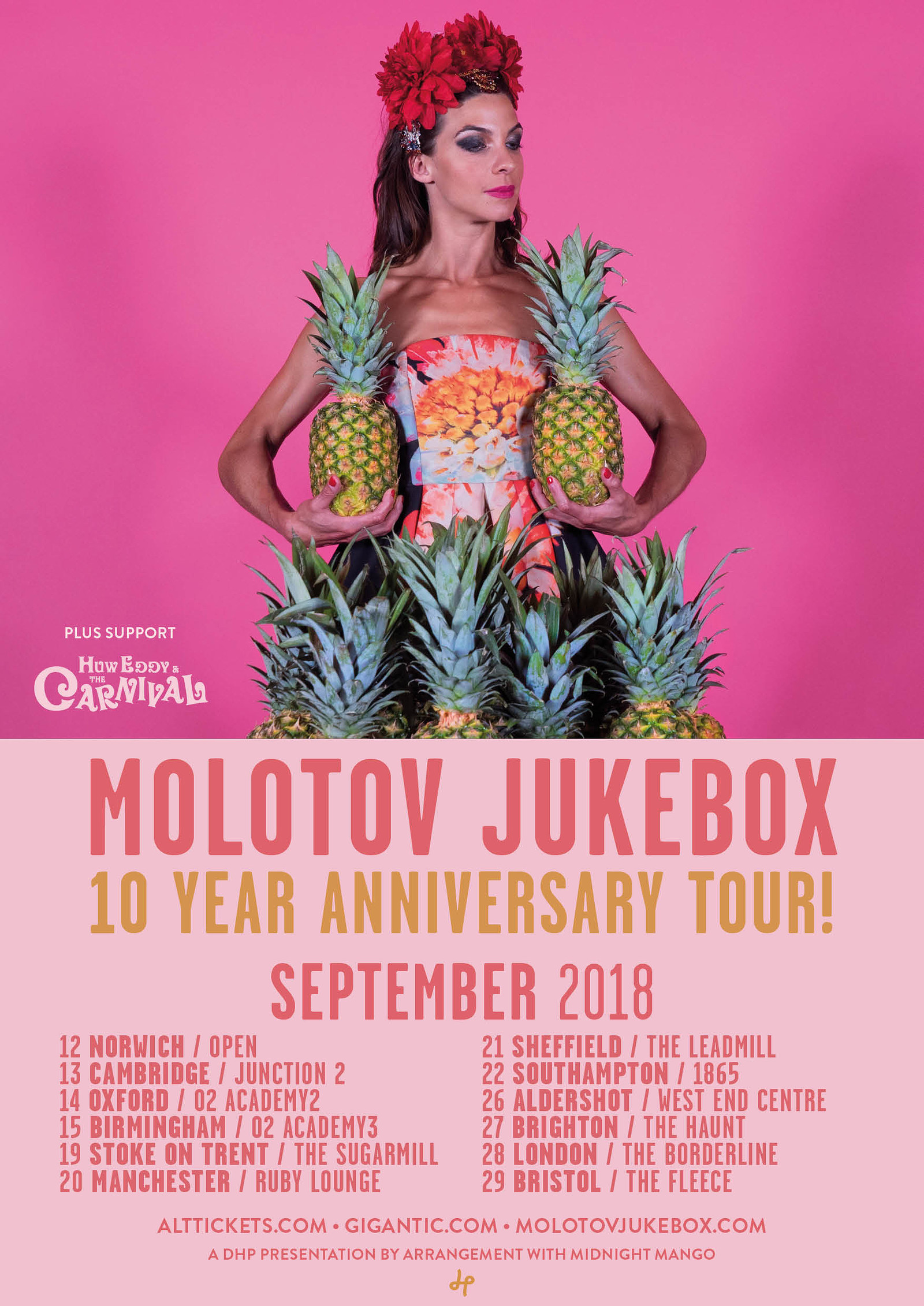 Molotov Jukebox with Huw Eddy & The Carnival, The Fleece Headfirst