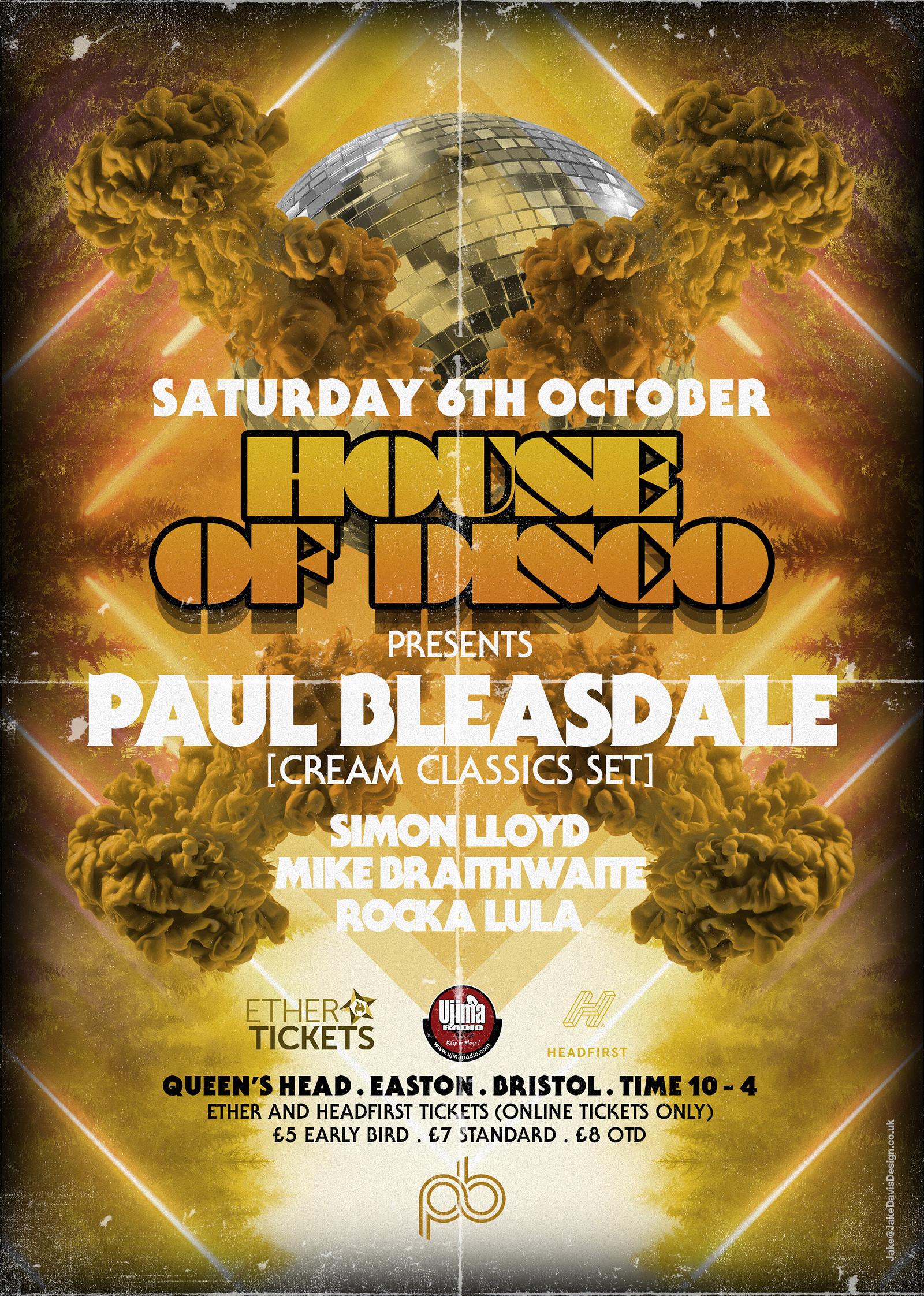 House of Disco presents: Paul Bleasdale at Queens Head Easton