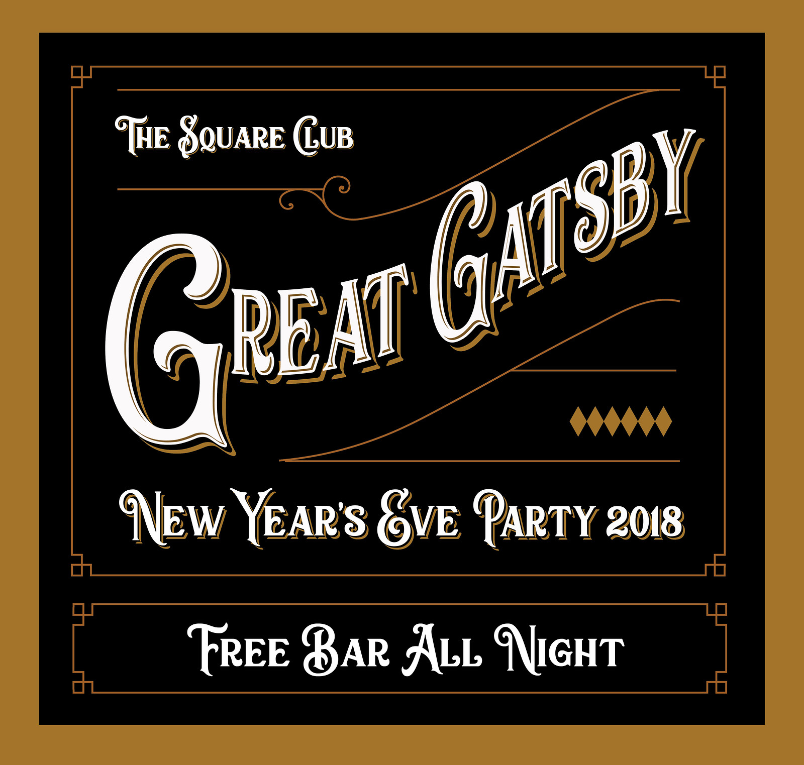 Great Gatsby New Year's Eve 2018 @ The Square Club at The Square Club