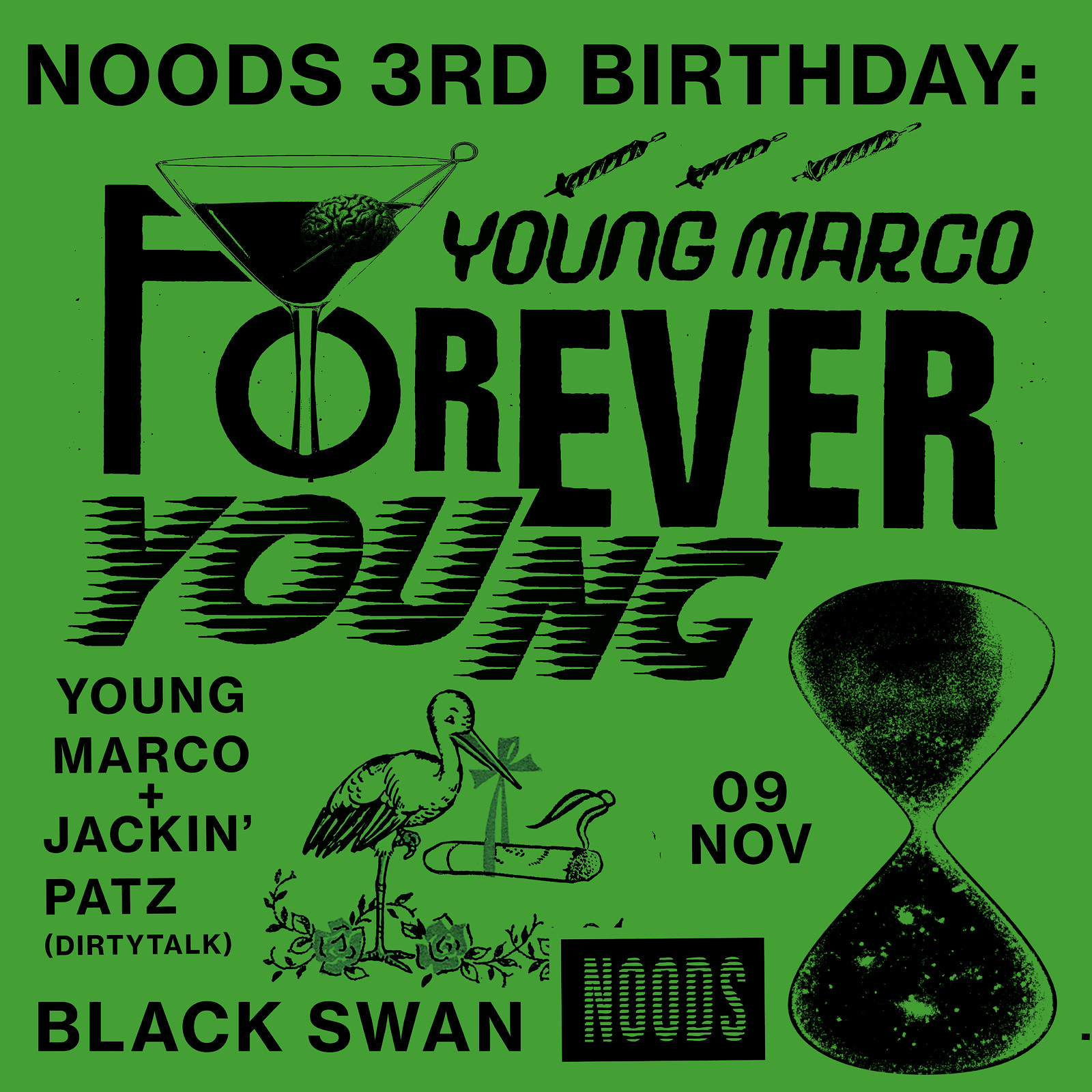 Noods 3rd Birthday: Young Marco & Jackin' Patz at The Black Swan