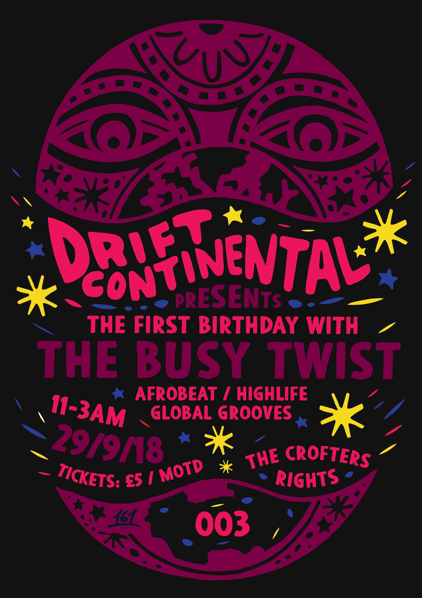Drift Continental Presents: The Busy Twist at Crofters Rights