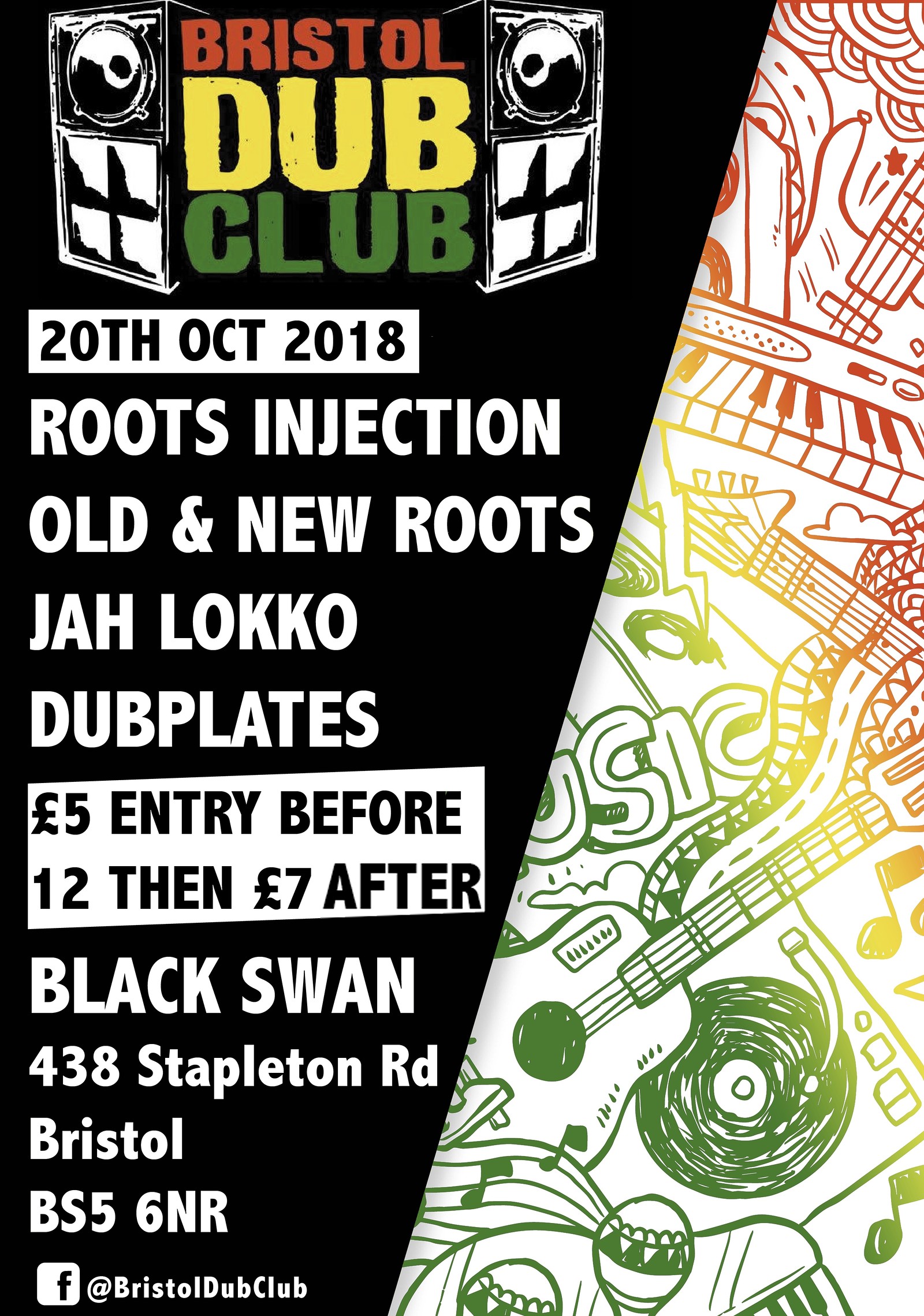 Bristol Dub Club : October : Roots & Dubplate Sesh at The Black Swan