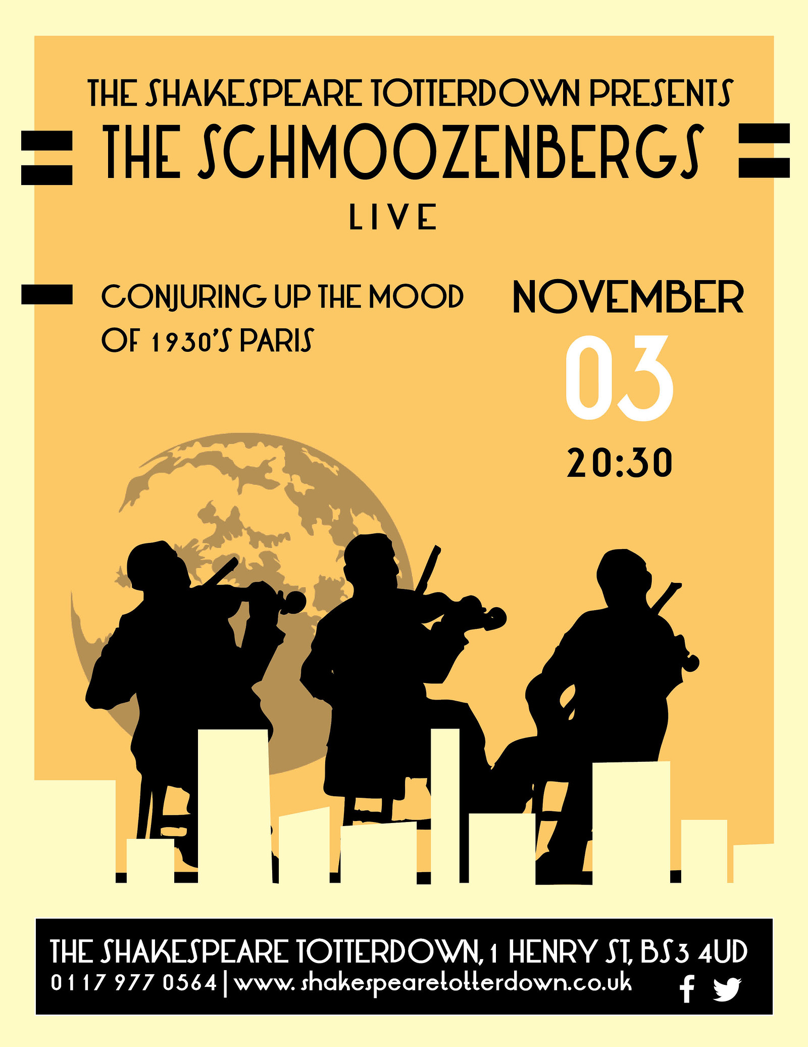The Schmoozenbergs at The Shakespeare Totterdown