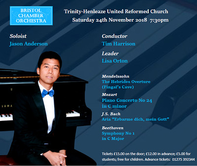 Bristol Chamber Orchestra at Trinity-Henleaze United Reformed Church