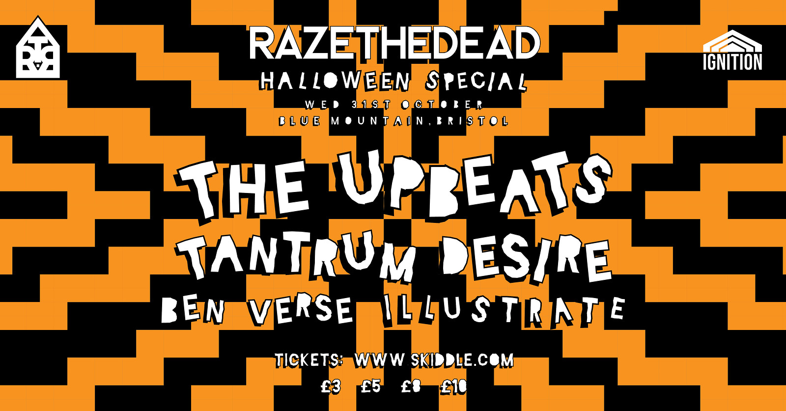 Raze The Dead: The Upbeats & Tantrum Desire at Blue Mountain