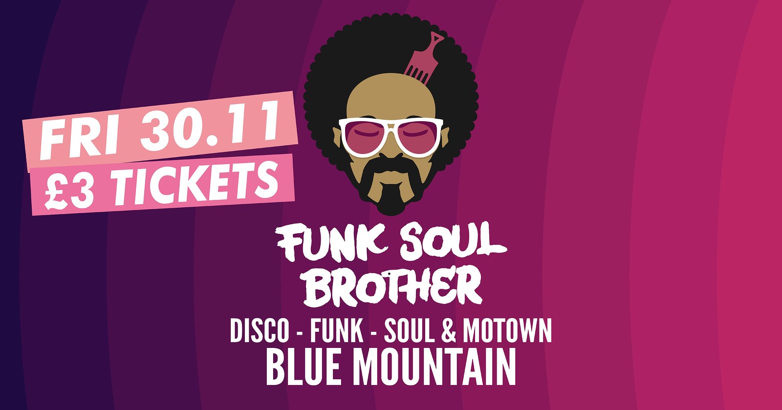 Funk Soul Brother The £3 Boogie at Blue Mountain