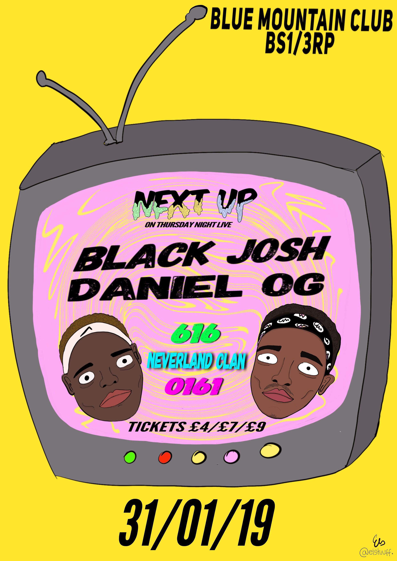 Next Up Presents: 0161/0207 Black Josh & Daniel OG at Blue Mountain