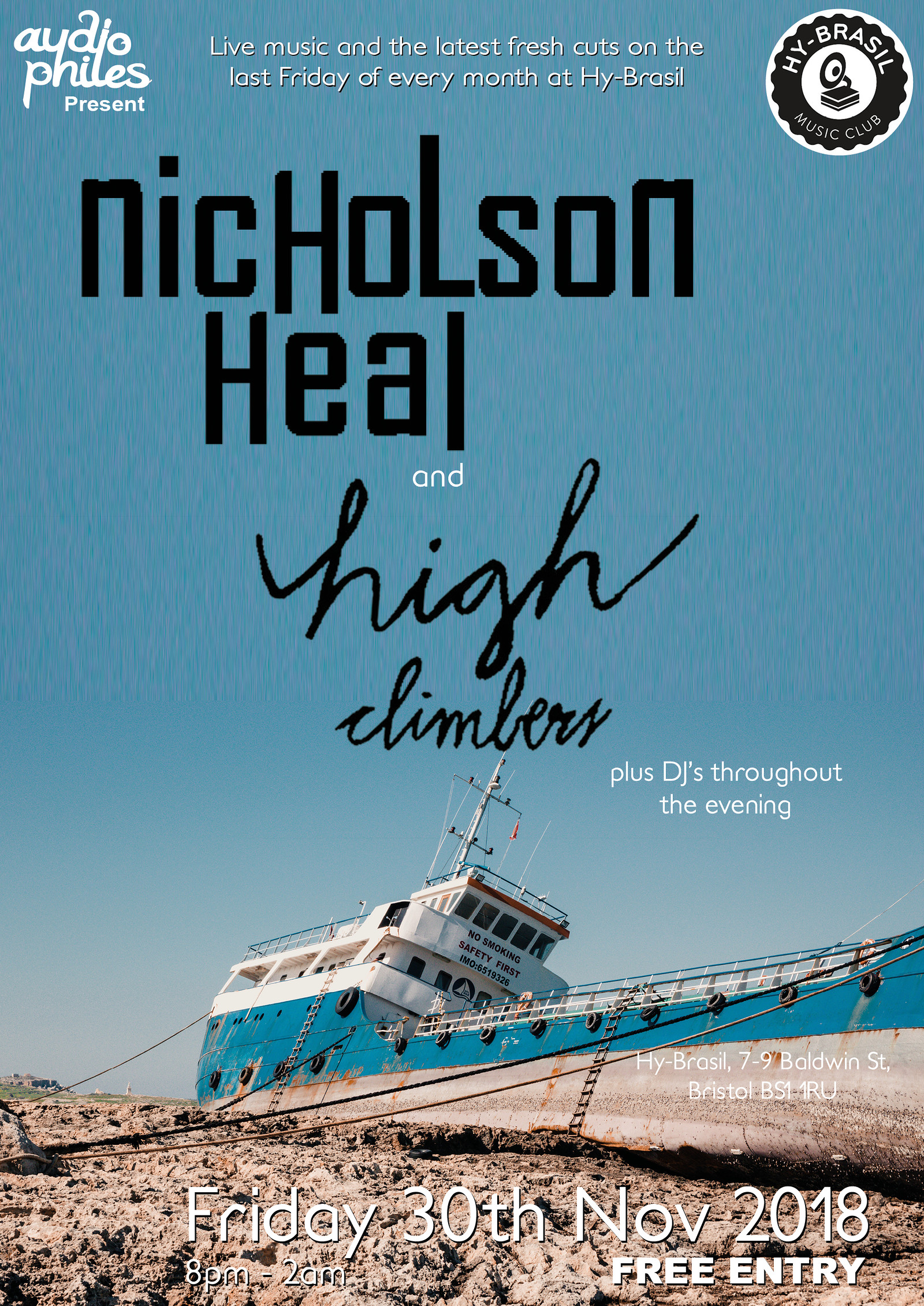 Nicholson Heal and High Climbers at Hy-Brasil Music Club
