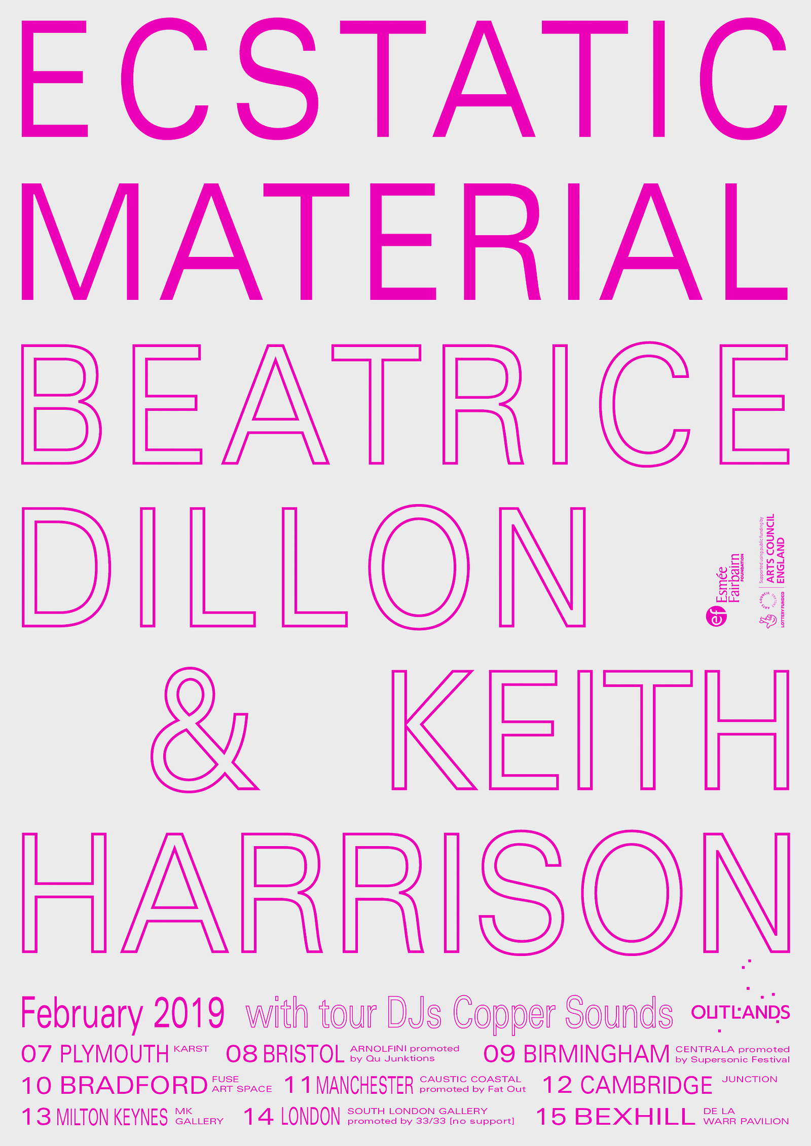 Ecstatic Material:Beatrice Dillon & Keith Harrison at Arnolfini