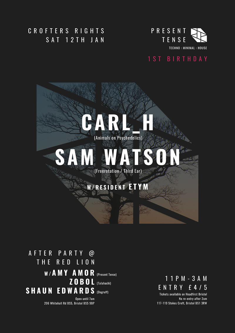 Present Tense 1st Birthday: Carl_H and Sam Watson at Crofters Rights