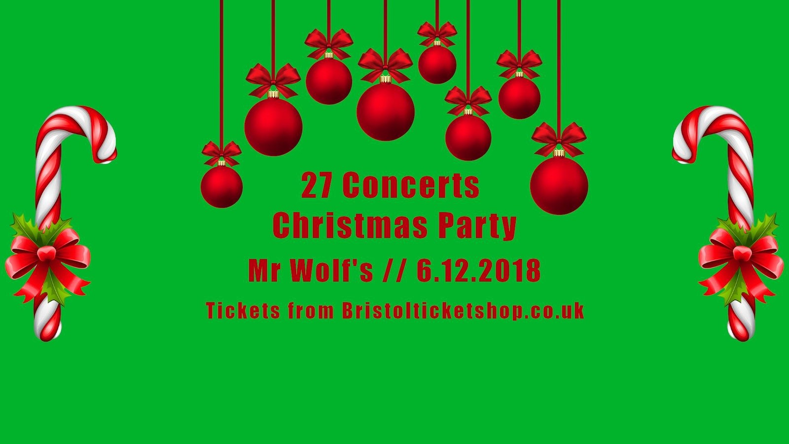 27 Concerts Christmas Party at Mr Wolfs