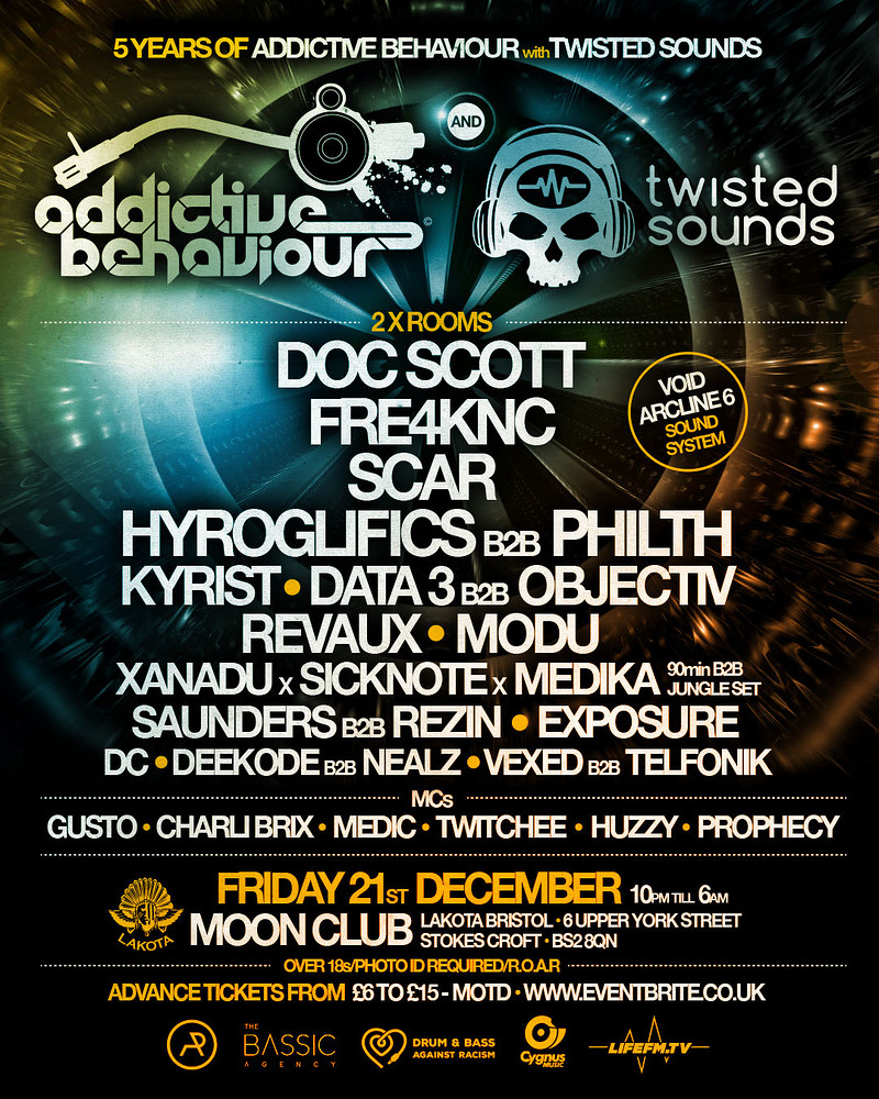 5 Years of Addictive Behaviour with Twisted Sounds at Lakota