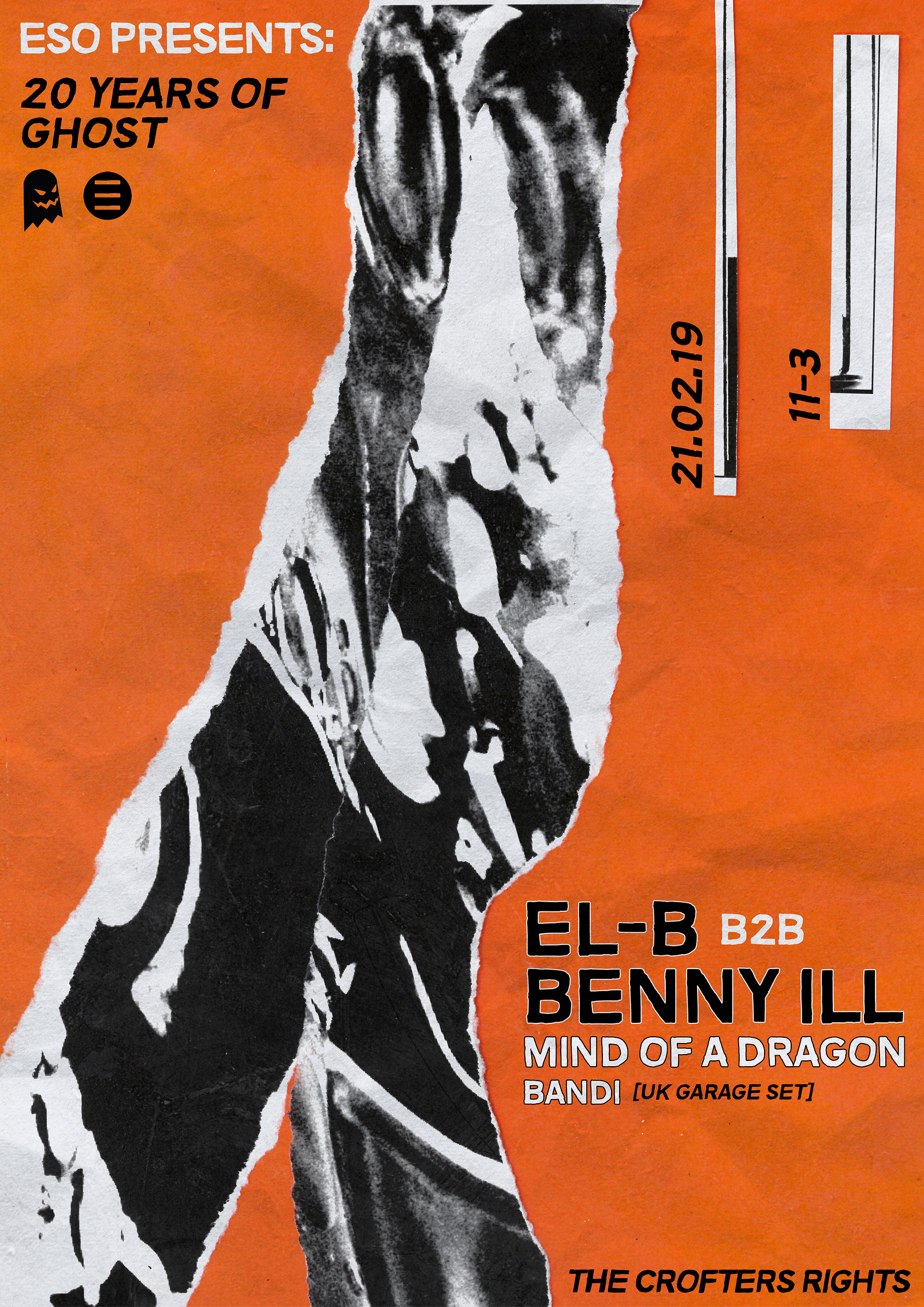 ESO Pres. 20 Years Of Ghost: El-B, Benny Ill, MOAD at Crofters Rights