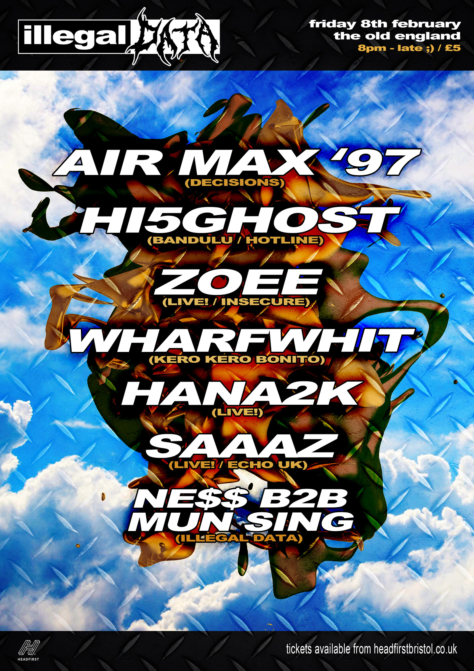 Air Max '97 / Hi5Ghost / Zoee +++ at The Old England Pub