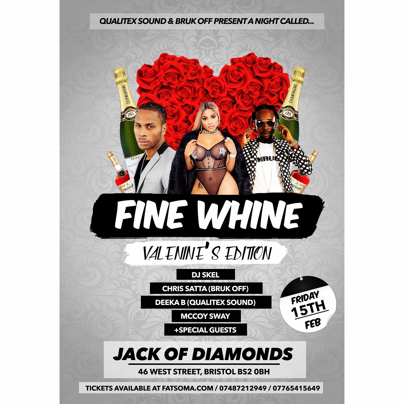 Fine Whine - Valentine's Bashment Party at Jack Of Diamonds