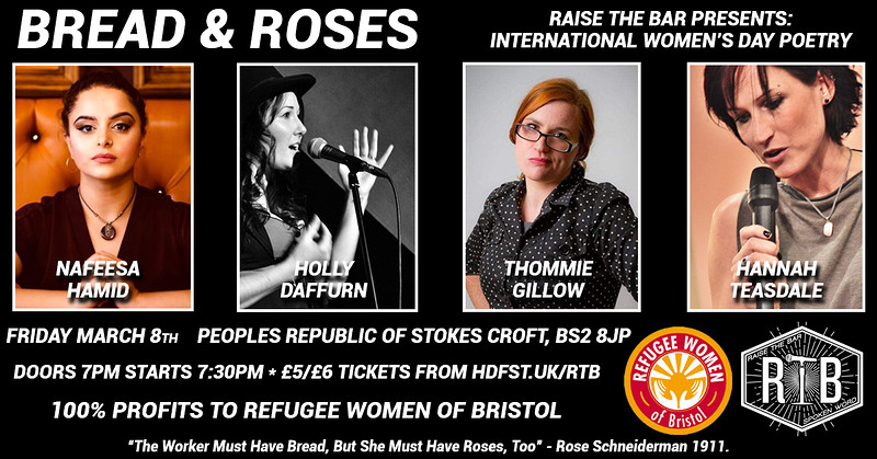 Bread & Roses | International Women's Day Poetry at PRSC