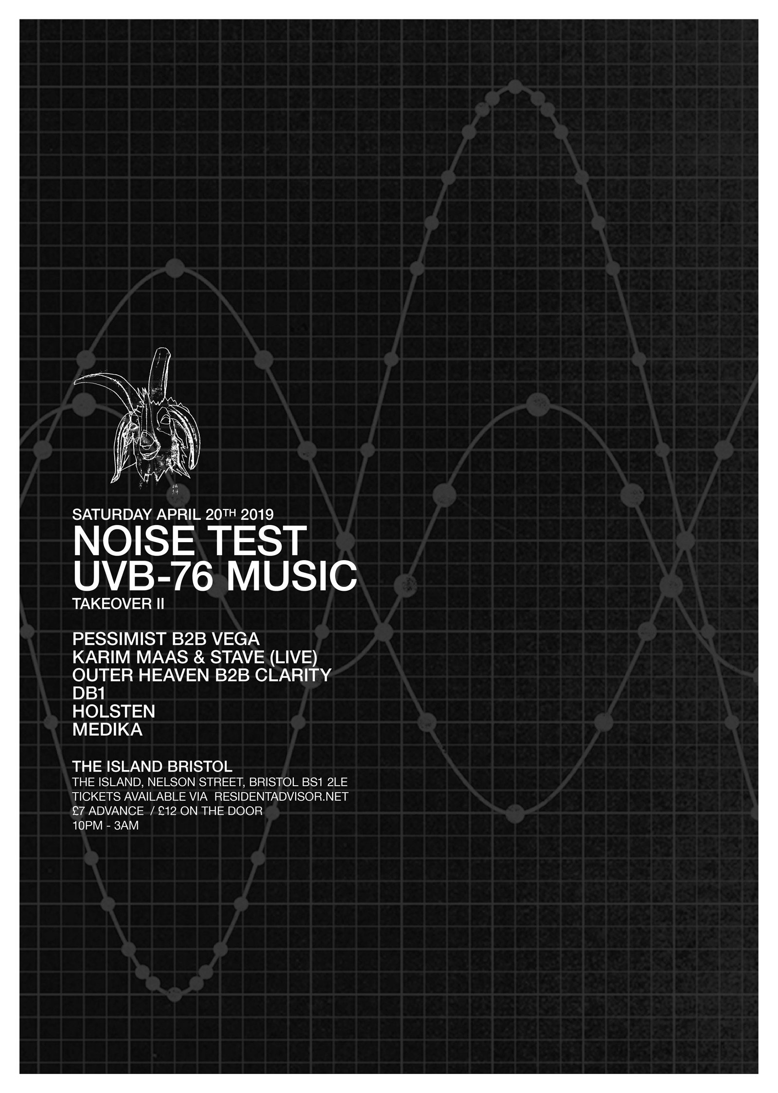 Noise Test: UVB-76 Music Takeover II at The Island