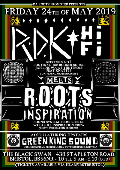 RDK Hi Fi Meets Roots Inspiration +GreenKing Sound at The Black Swan