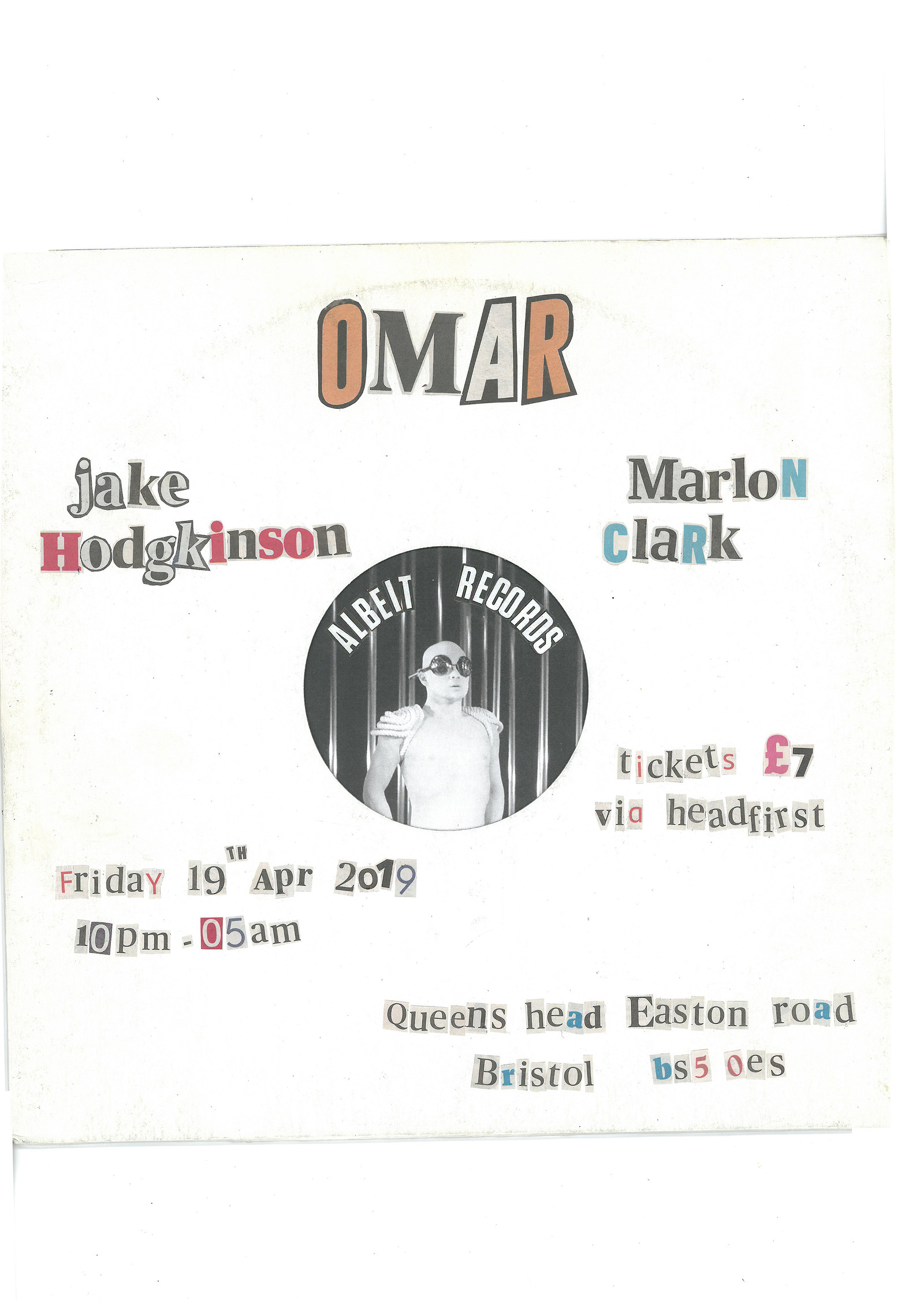 Albeit Records ± Night Series w/ Omar at Queens Head Easton