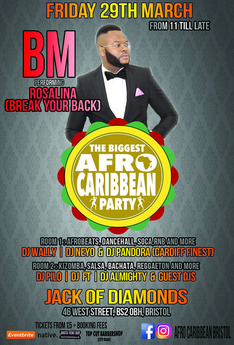 The Biggest Afro Caribbean party at Jack Of Diamonds