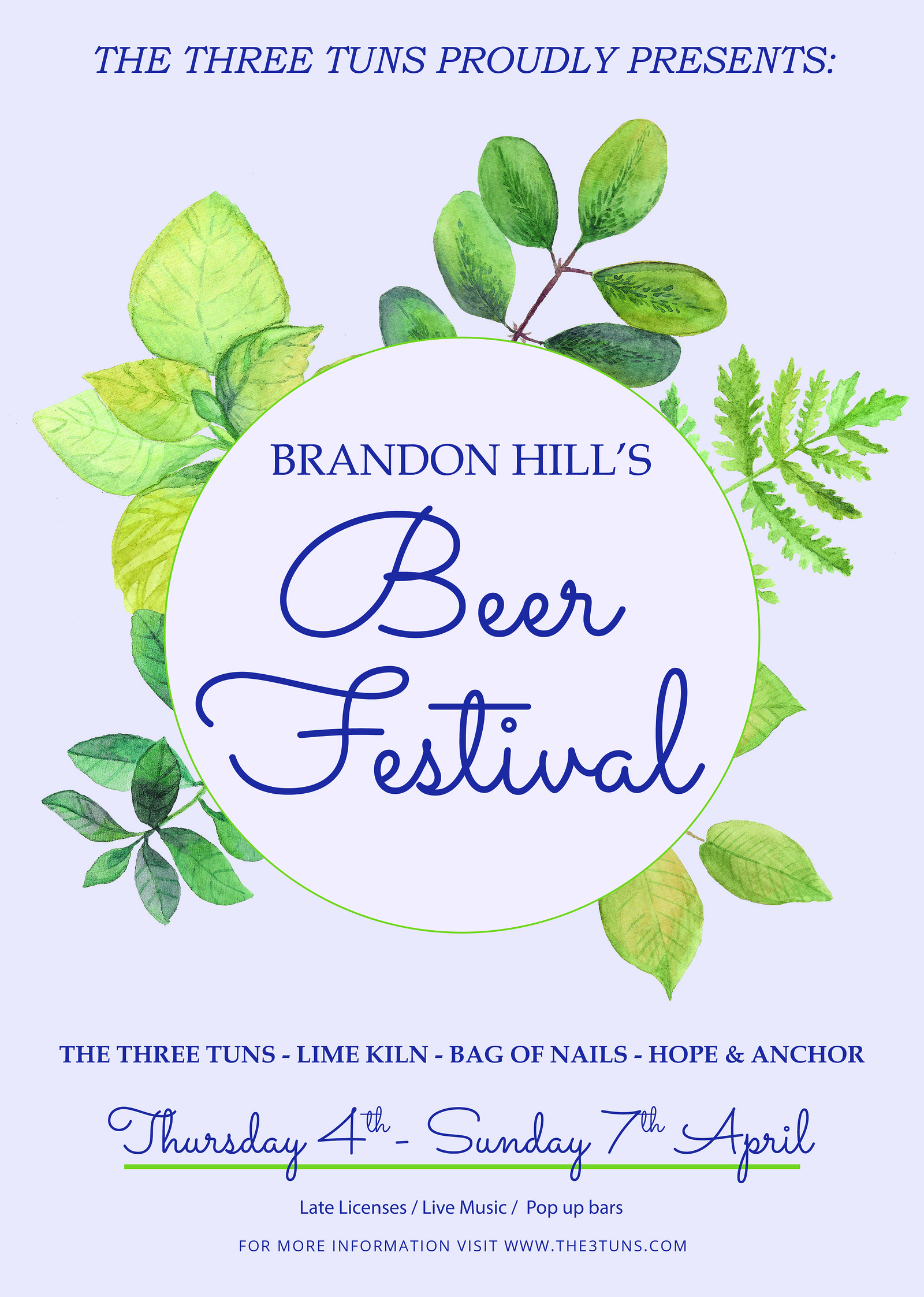 Brandon Hill Beer Festival at The Three Tuns