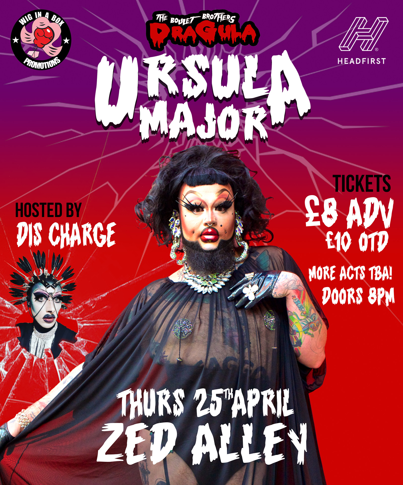 Wig in a Box Promotions present Ursula Major at Zed Alley