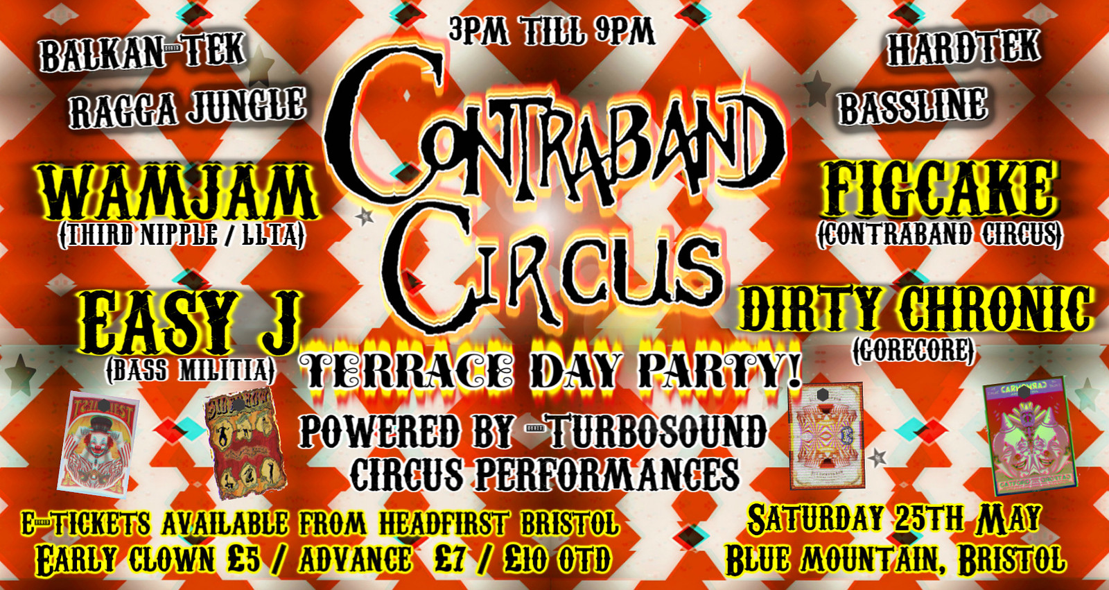 Contraband Circus- Terrace day party at Blue Mountain