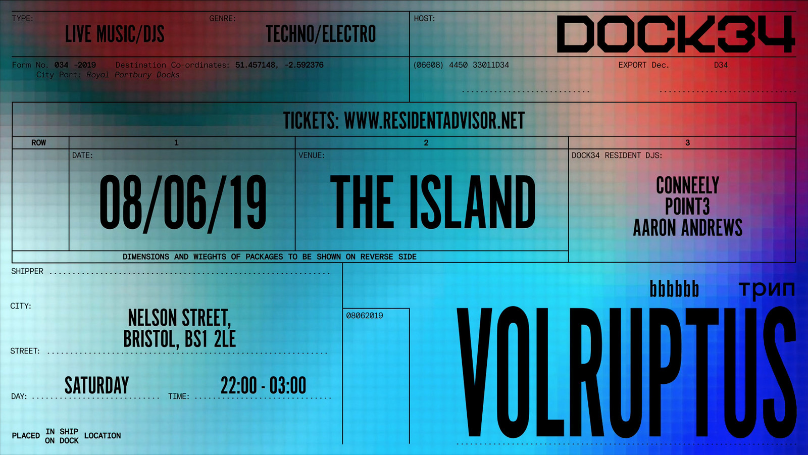 Dock34 Presents: Volruptus at The Island