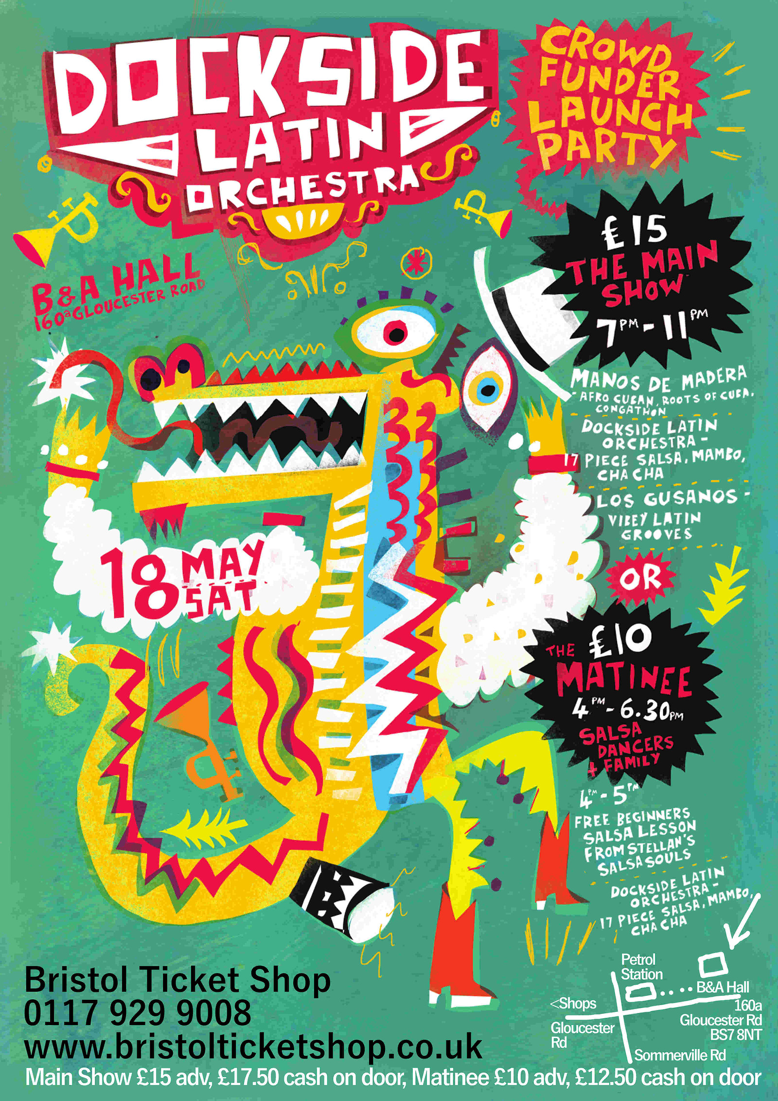 Dockside Latin Orchestra Crowdfunded - MAIN SHOW at B&A Hall, 160a Gloucester Rd, Bristol