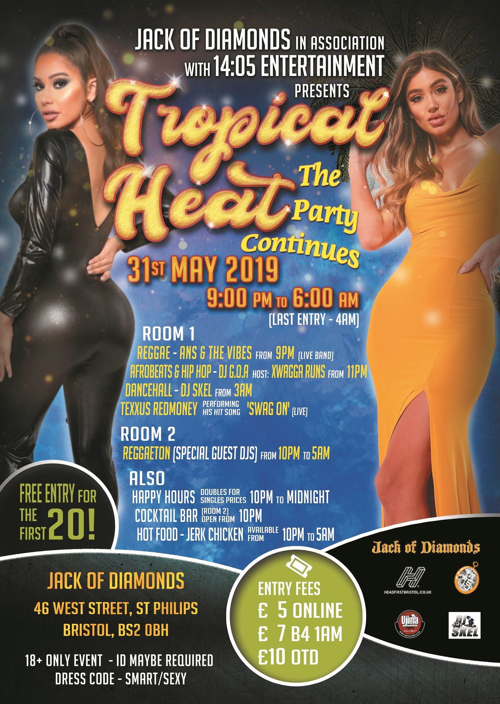 Tropical Heat - The Party Continues at Jack Of Diamonds