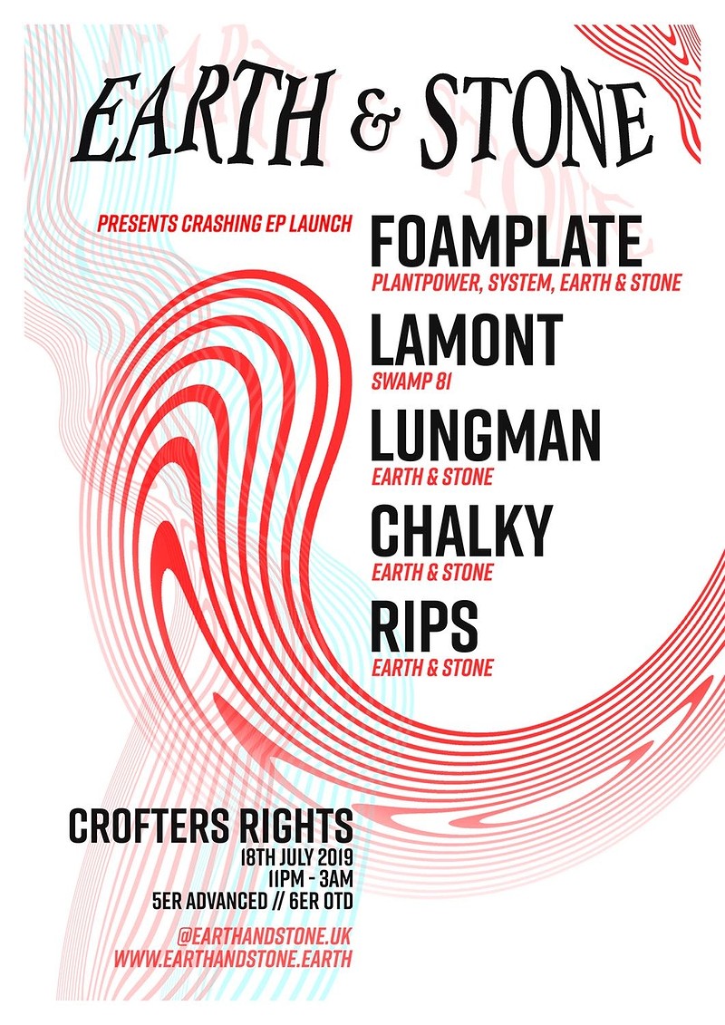 EARTH & STONE presents Crashing EP Launch at Crofters Rights