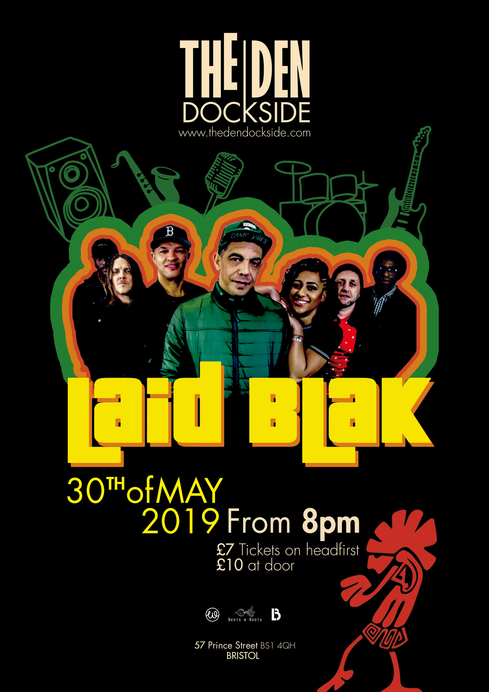 Laid Blak at The Den Launch Party at The Den dockside