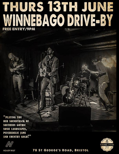 Winnebago drive-buy at the Three Tuns at The Three Tuns