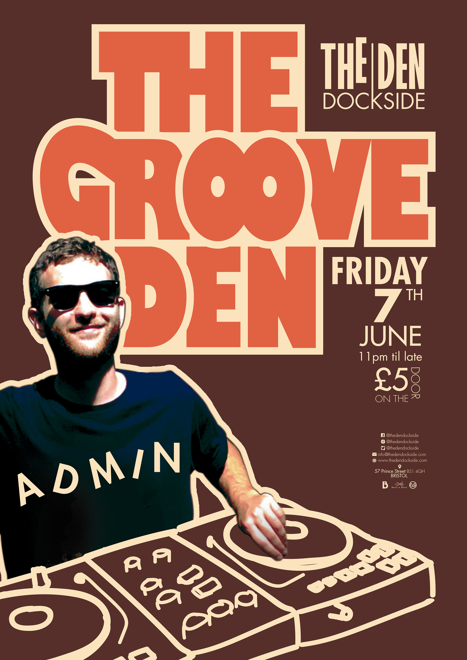 The Groove Den, Featuring Admin at The Den - Dockside