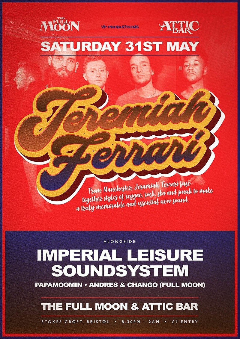 Jeramiah Ferrari + Imperial Leisure Soundsystem at The Attic Bar