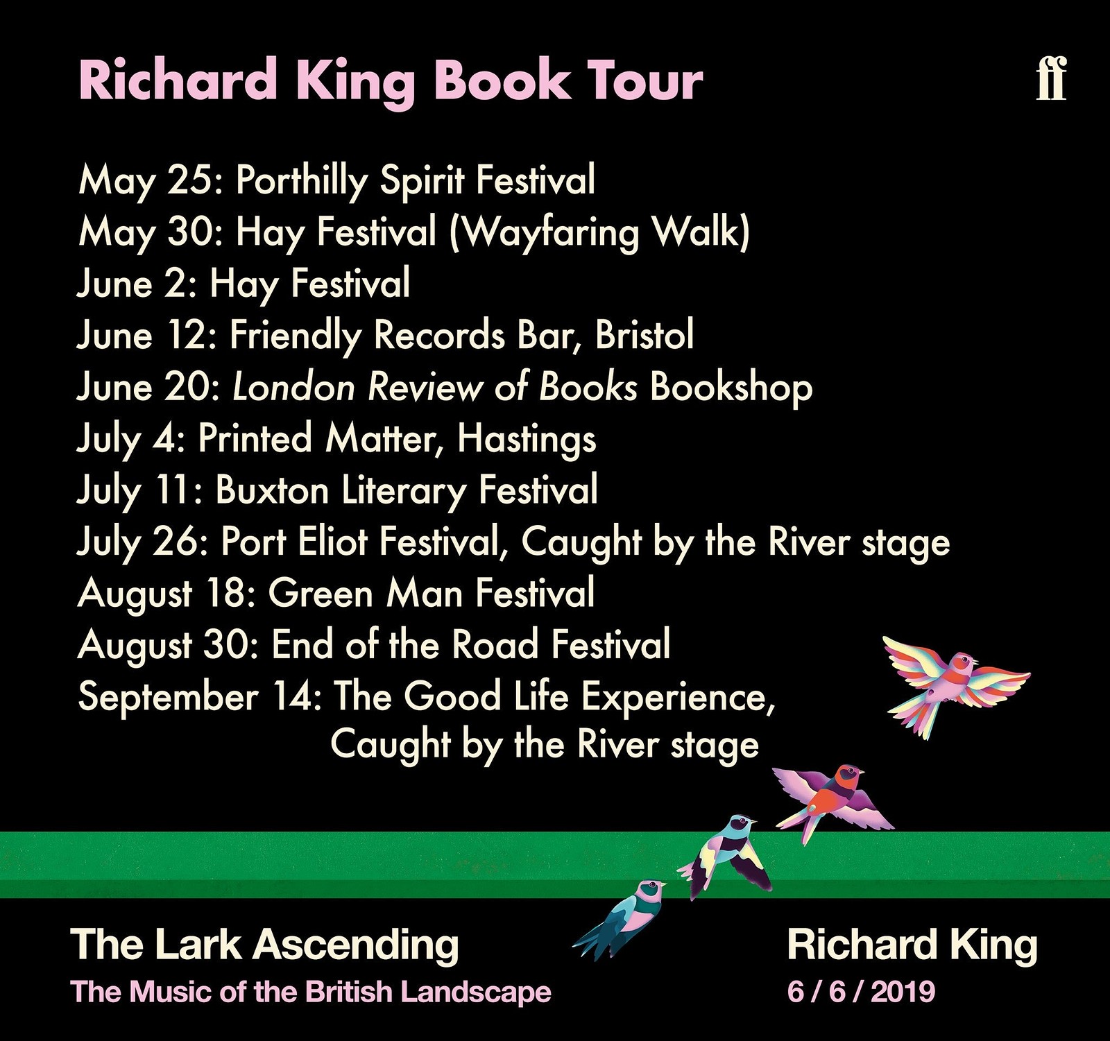 Richard King Book Tour: The Lark Ascending at Friendly Records Bar
