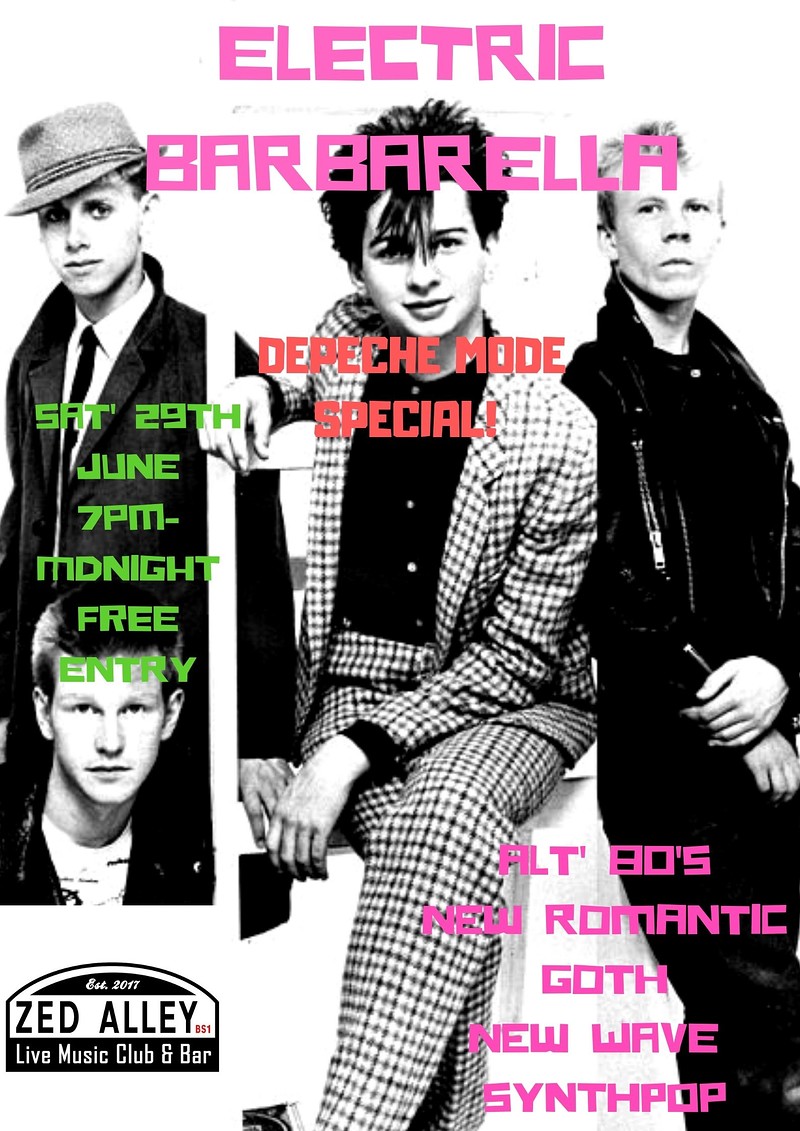 Electric Barbarella: Depeche Mode Special at Zed Alley Bristol