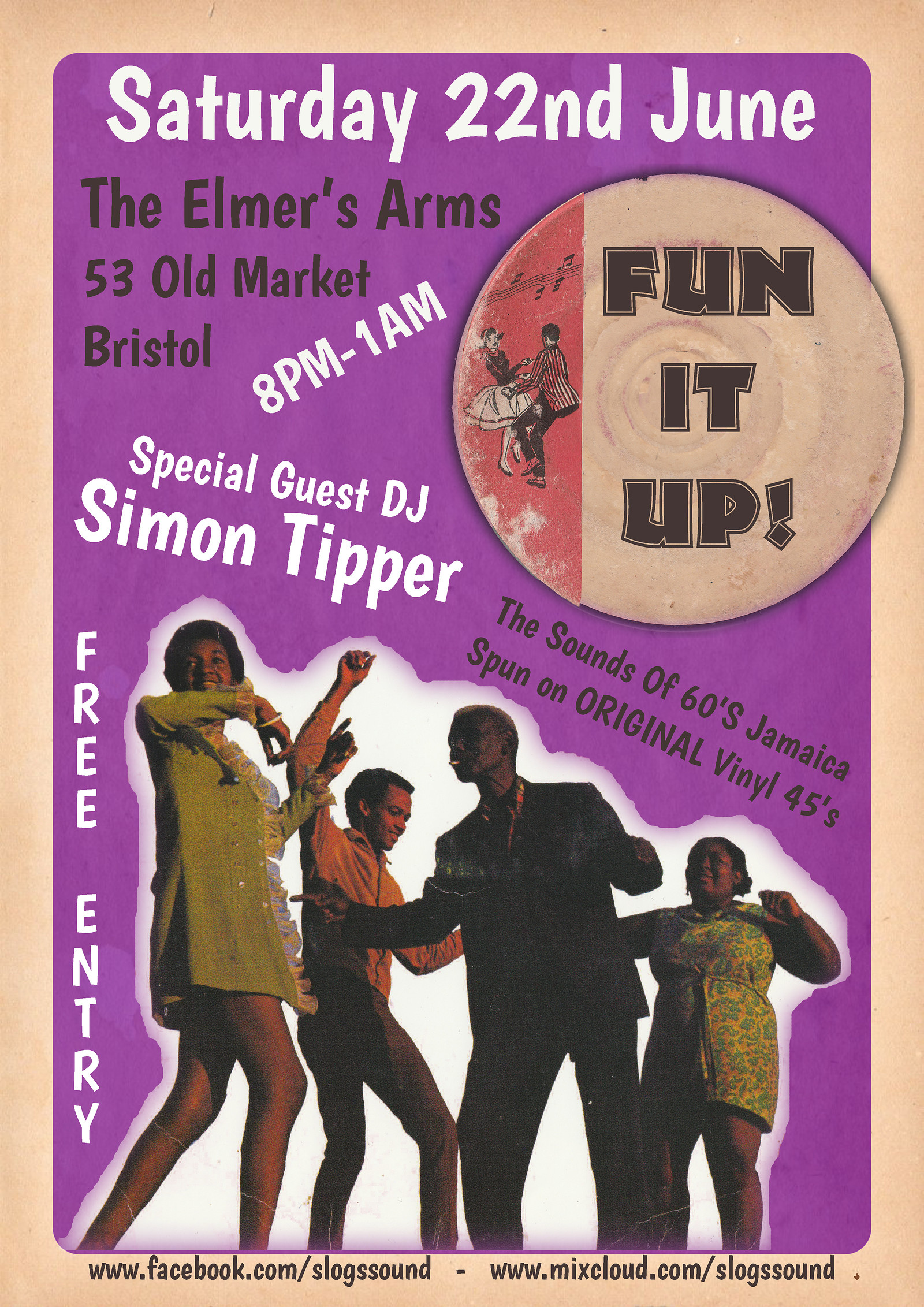 Fun It Up 22/06/19 Special Guest DJ: Simon Tipper at The Elmer's Arms