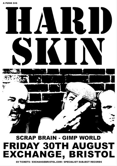 HARD SKIN, SCRAP BRAIN and GIMP WORLD in Bristol at Exchange